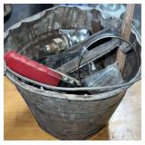 Galvanized Bucket w/Asst. Tools & Hardware
