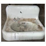 Cast Iron Sink, 24" x 18"