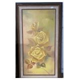 Floral Art by Madison, Framed 16.5" x 29"
