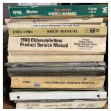 (10) Assorted Shop Manuals