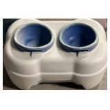 Pet Zone Raised Dog Bowls w/Food Storage