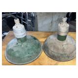 (3) Porcelain 12" Barn Lights