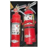 (2) Fire Extinguishers w/Wall Mounts