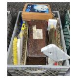 Crate of Books & Household Items
