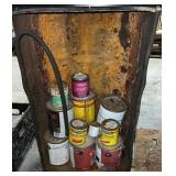 Cut Metal 55gal Barrel w/Asst. Stains & Finishes