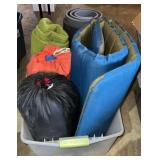 (2) Sleeping Bags, (2) Pads & Blanket