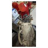 Golf Bag w/Clubs & Driver Headcovers