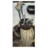 Nylon Golf Bag w/Clubs