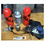 MSR Camp Stove & (2) Empty Fuel Bottles