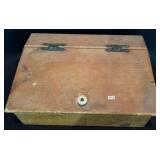 Wood Dresser Top Storage Box, No Base