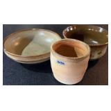Handcrafted Pottery Bowls & Cup