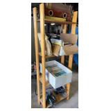 Wood 4-Shelf Unit, 13" x 25" x 72"