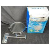 Wall Mount 8' Mirror & 6' Clip On Fan