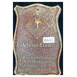 Vintage Cub Scout Promise Plaque