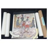 (4) Early 70's Norman Rockwell Prints in