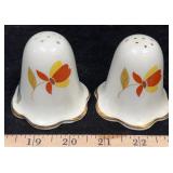 Hall Autumn Leaf Ruffled Salt & Pepper Shakers