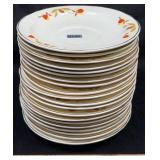 (20) Hall Autumn Leaf Saucers