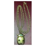 Vintage Ladybug Pendant Watch w/Retractable wings