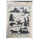 1950's Silhouettes & Wood Crafting Papers