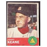 1963 Johnny Keane Topps Baseball Trading Card