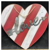 Heart Shape 'Love' 12' Wall Hanging