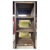 Wooden Bamboo Wicker Shelf Stand