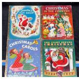 (4) Vintage Christmas Little Golden Books, 40's-