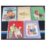 (5) Vintage Little Golden Books, 40's-50's