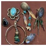 Sterling & Turquoise Single Earrings