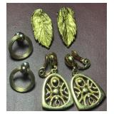 (3)pr Earrings-Leaf, Hoop & Dangle