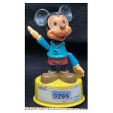 1977 Mickey Mouse Push Puppet Toy