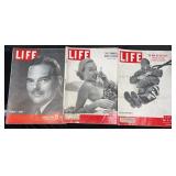 1948 & (2) 1951 Life Magazines
