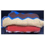 (2) Crocheted Afghans