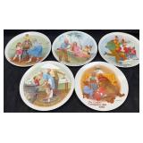 (5) Grandparent Collector Plates w/Boxes & COA's