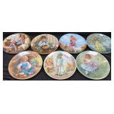 (7) Mother Goose Collector Plates w/Boxes & COA's
