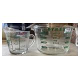 PYREX 4 Cup & Anchor Hocking 1 Cup Measures