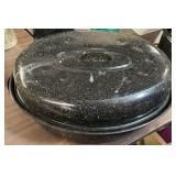 16' Oval Granite Roaster w/Lid