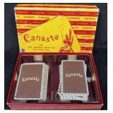 Vintage Canasta Game & Score Cards