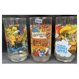 (3) 1981 Great Muppet Caper McDonald's Glasses
