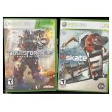 Transformers & Skate 3 XBox 360 Games