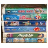 (6) Disney, DreamWorks & WB Clamshell VHS Movies