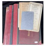 (3) Odd Fellows Early 1900's Encampment Ledgers