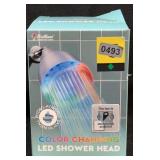 Color Changing LED Shower Head, New