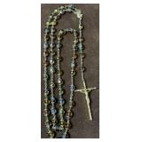 Aurora Borealis Crystal Bead Vintage Rosary