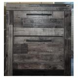Ashley Derekson Multi Gray 2-Drawer Nightstand
