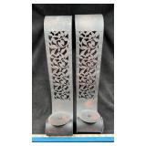 (2) 18' Metal Cut-Out Candle Holders
