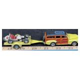 Hot Wheels '48 Woody Wagon, Trailer, Sprint Car