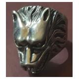 Wolf Head Ring Sz. 8.25