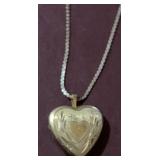 14k GF Heart Locket on 16' Necklace