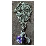 20' Necklace w/Heart Pendant